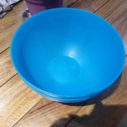 Photo of free 2 large blue bowls (PR25 leyland) #1