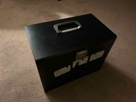 Photo of free Lockable black filing box (Mansfield nottinghamshire) #1