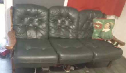 Photo of free 3 seater sofa and arm chair (Pitsea) #1