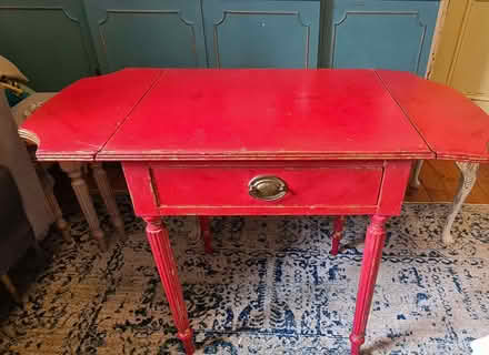 Photo of free Side Table Drop Leaf Shabby Chic Painted Broken Leg (Abbeyhill EH7) #2