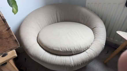 Photo of free Cream coloured fabric easy chair (Milburn CA10) #1