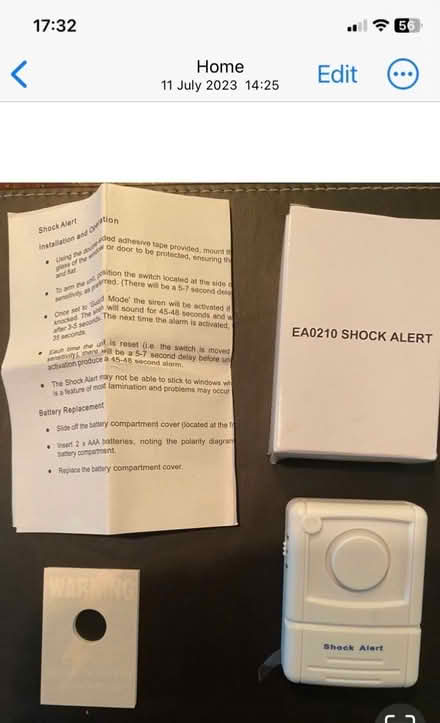 Photo of free Window/door security shock alert/alarm (Wheatley HX2) #1