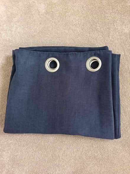 Photo of free Lined navy curtains (Westham) #1