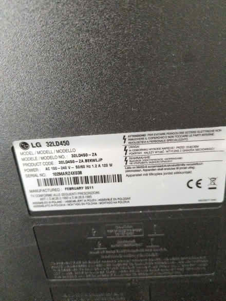 Photo of free LG 32" TV (not smart) (East Kilbride G75) #4