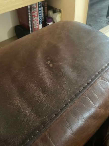 Photo of free Leather Sofa (Great Sankey WA5) #2