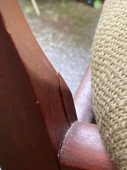 Photo of free old mahogany chair 1960’s (Glastonbury BA6) #1