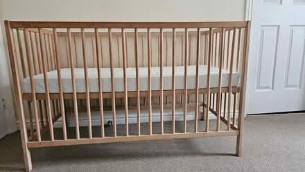 Photo of free Baby/Toddler cot and mattress (EH5) #3
