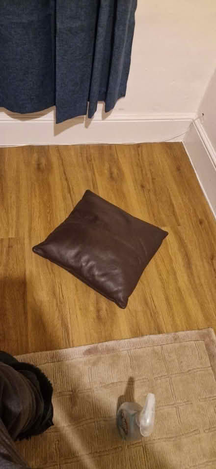Photo of free Single small leather cushion (ME16) #1