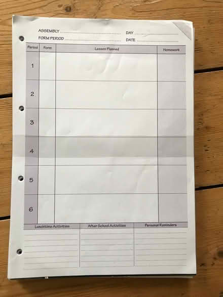 Photo of free Teachers planner 6 lessons (E11 Leytonstone) #1