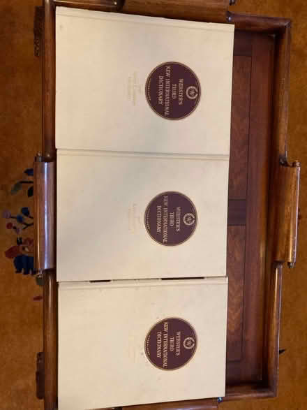 Photo of free Websters dictionary in 3 volumes (West London W3. Acton) #1