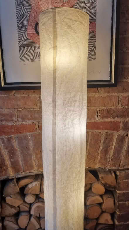 Photo of free Standing lamp, torn lampshade, EU (Guildford GU1 4) #3