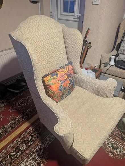 Photo of free 2 matching wing back chairs (BN23) #2
