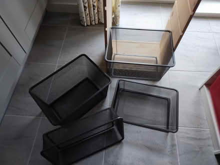 Photo of free IKEA Trofast wood frame & 4 baskets (Blairgowrie PH10) #3