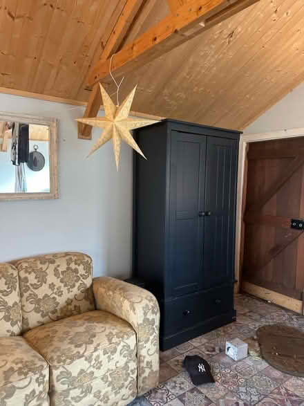 Photo of free Tall solid wood blue cupboard (Ifold, billingshurst RH14) #2
