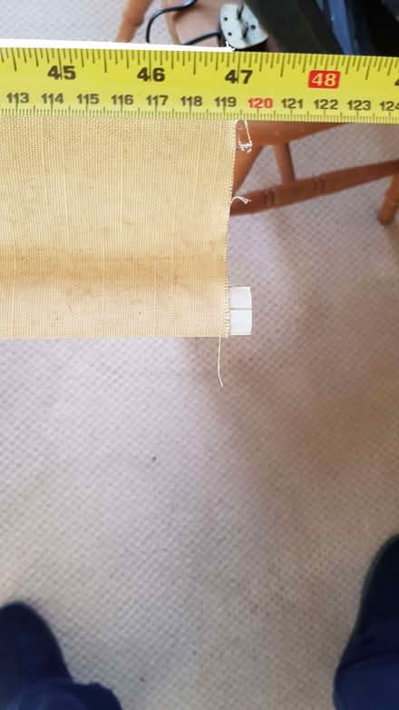 Photo of free 2 Yellow Fabric Roller Blinds (TN25) #3