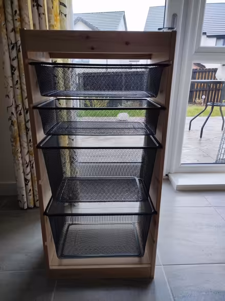 Photo of free IKEA Trofast wood frame & 4 baskets (Blairgowrie PH10) #2