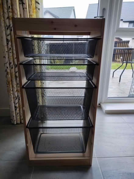 Photo of free IKEA Trofast wood frame & 4 baskets (Blairgowrie PH10) #2