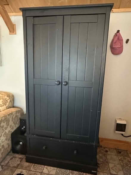 Photo of free Tall solid wood blue cupboard (Ifold, billingshurst RH14) #4