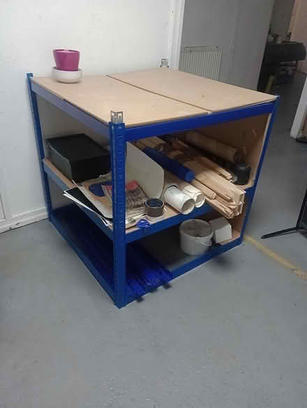 Photo of free Metal shelving unit (Shoreditch London) #1