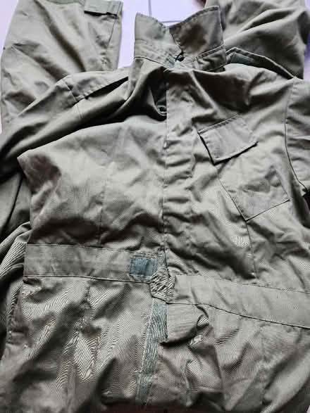 Photo of free 2 x pairs khaki overalls (Barnard's Green WR14) #1