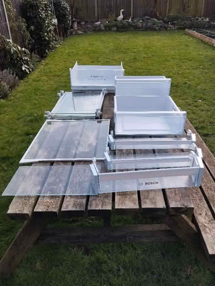 Photo of free Fridge freezer shelves (Welling DA16) #1
