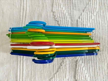 Photo of free Plastic coat hangers bright colours (Tooting SW17) #2