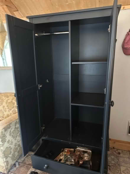 Photo of free Tall solid wood blue cupboard (Ifold, billingshurst RH14) #1