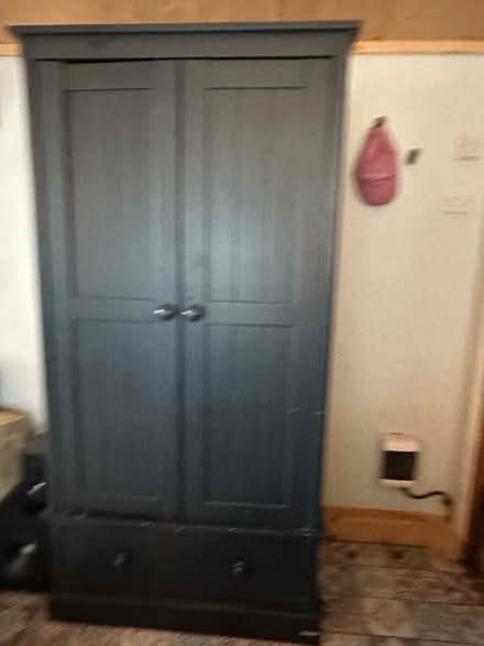 Photo of free Tall solid wood blue cupboard (Ifold, billingshurst RH14) #3