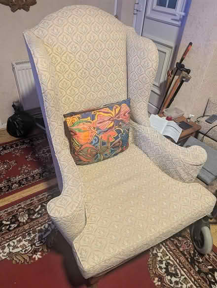 Photo of free 2 matching wing back chairs (BN23) #1