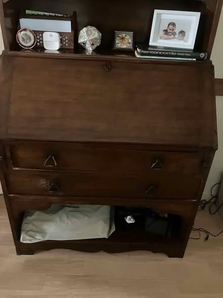 Photo of free Mahogany desk and bookcase (Cullompton EX15) #3