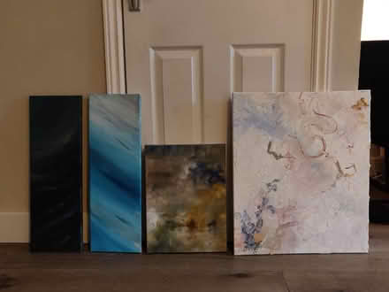 Photo of free 4x paintings (acrylic on canvas) (Stepps G33) #1