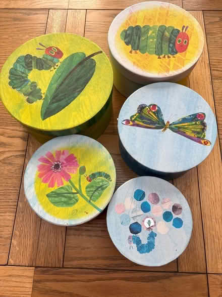 Photo of free Hungry caterpillar storage boxes (Southfields SW19) #3