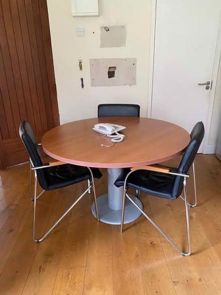 Photo of free round table and 3 chairs (Ballybrack Shankill) #1