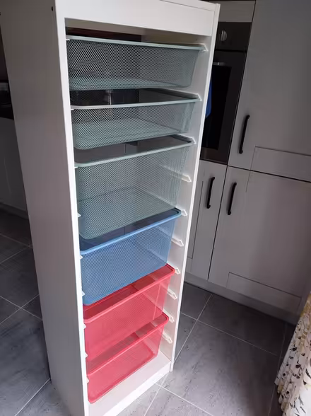 Photo of free IKEA Trofast unit & 6 mesh baskets (Blairgowrie PH10) #1