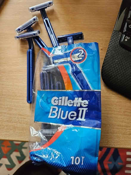 Photo of free 9 Gillette Blue 2 razors (Otford TN14) #1