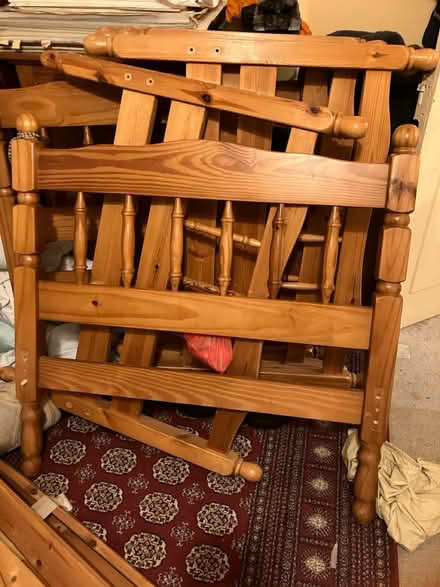 Photo of free 3 pine single beds 2 matresses (Brasted TN13) #1