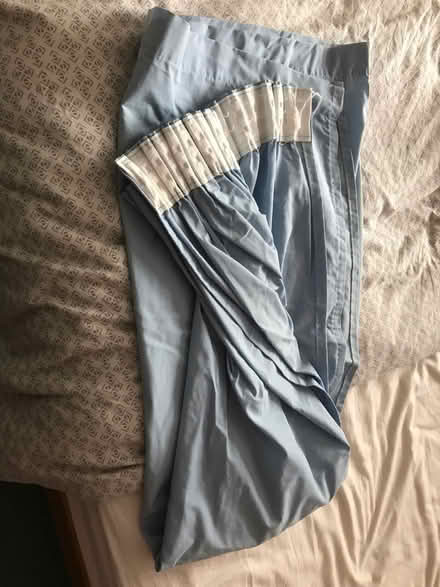 Photo of free Lightweight pale blue curtains (Oakwood road ME16 8) #1