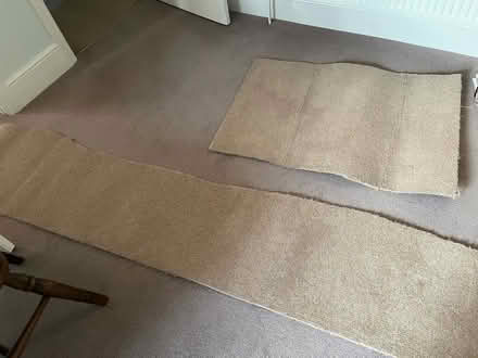 Photo of free Beige wool carpet offcuts (Wokingham RG40) #1