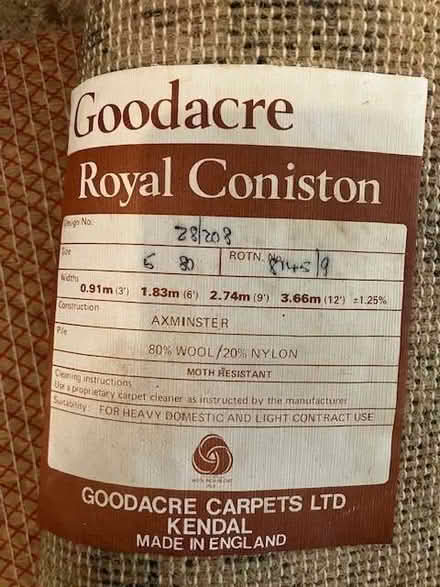 Photo of free Carpet over 29m2 - Axminster 80% Wool & 20% Nylon (Ashchurch GL20) #3