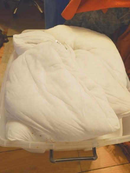 Photo of free King-size 15 tog Dunelm duvet clean barely ever used (Castle MK40) #2