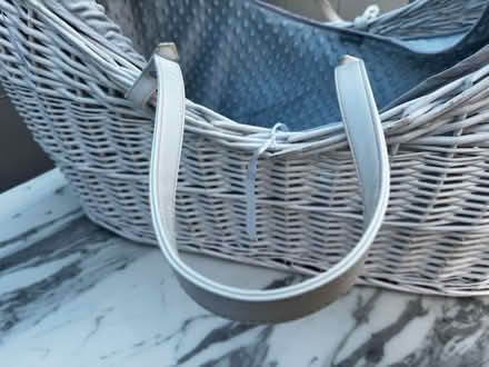 Photo of free White Wicker Moses basket (KT109ET) #3