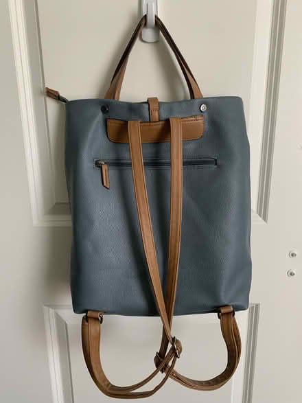 Photo of free Medium blue grey bag/backpack (Eglinton & Lawrence) #2
