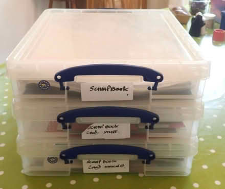 Photo of free 3 Boxes of Scrapbooking Items (GU14) #1