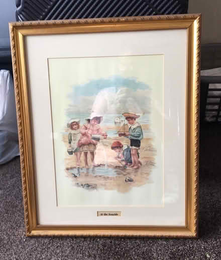 Photo of free Gold edged at the seaside picture (Sheldon B26) #1