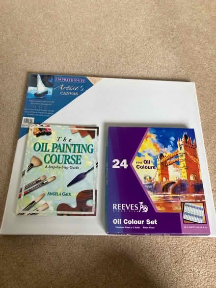Photo of free Oil Paints Canvas and Book (Purley) #1