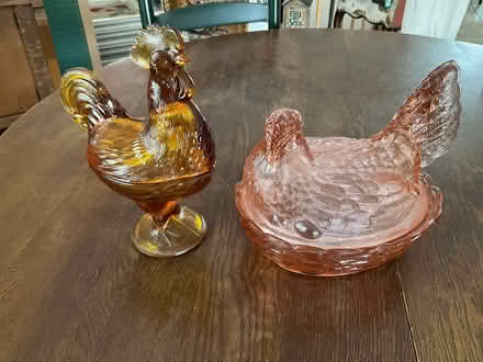 Photo of free Glass Rooster/Chicken (Conroy/Johnston) #1