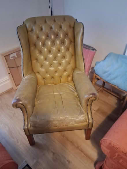 Photo of free Leather armchair (Upper walthamstow road E17) #2