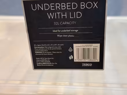 Photo of free X3 Under bed storage boxes (CR3 Caterham on the hill) #1