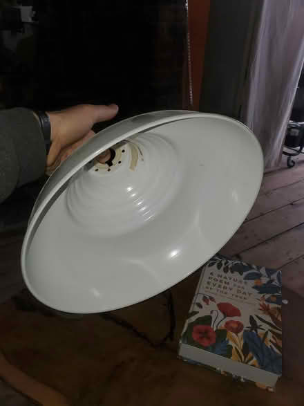 Photo of free Metal, grey lamp shade (Totterdown, Bristol) #2