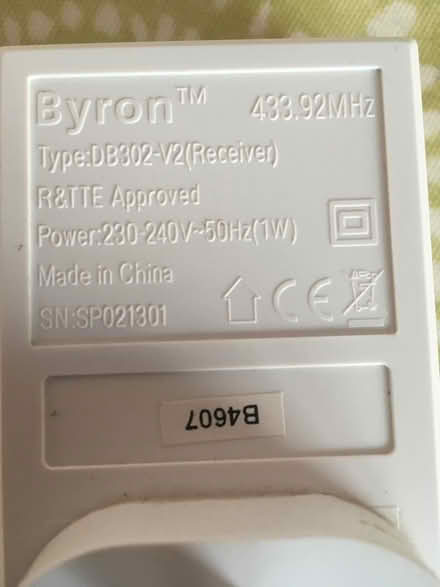 Photo of free Mains Wireless Doorbell (Packsaddle BA11) #3